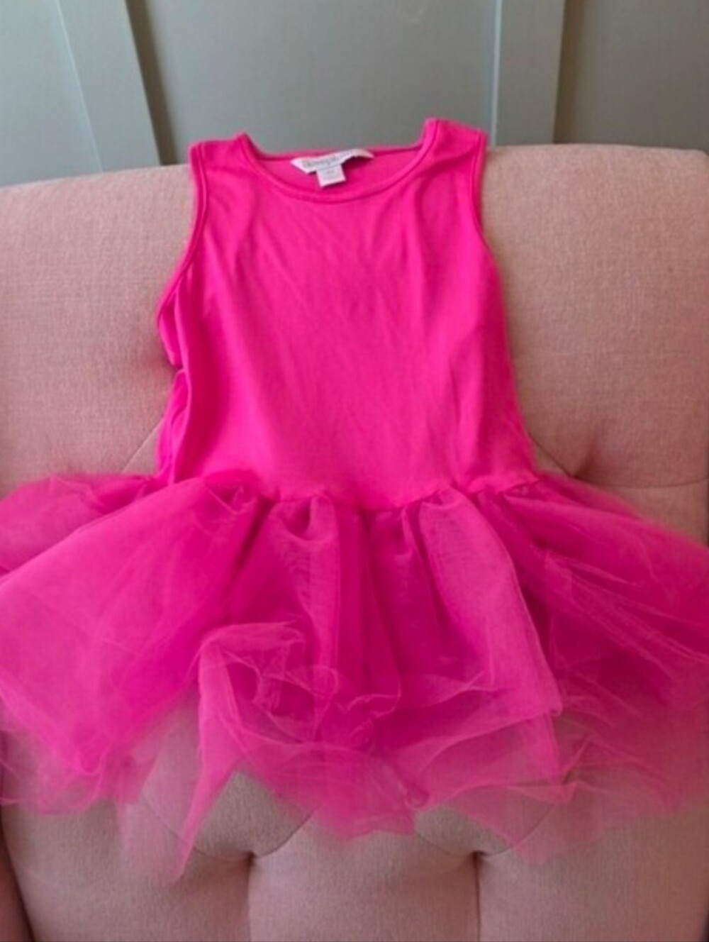 Iloveplum 4 4y Or 4t Hot Pink Tulle Dance  Leotard Dress Tutu I Love Plum